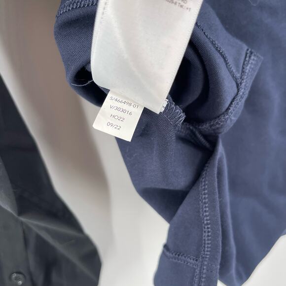 ATHLETA Top Size Small Harlow Hybrid Navy Black Athleisure Casual Work Office - Picture 15 of 15